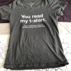 ThinkGeek Gray Tshirt Size Small